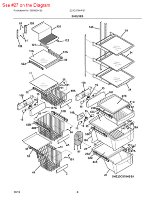 Picture of Frigidaire PAN - Part# 240351225
