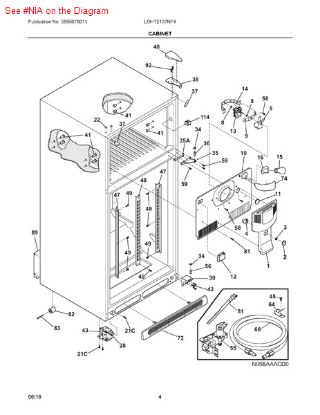 Picture of Frigidaire SEAL - Part# 240561701