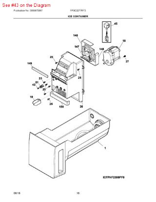 Picture of Frigidaire SCREW - Part# 241641502