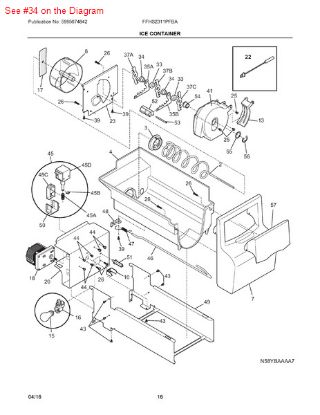 Picture of Frigidaire SPACER - Part# 241689801