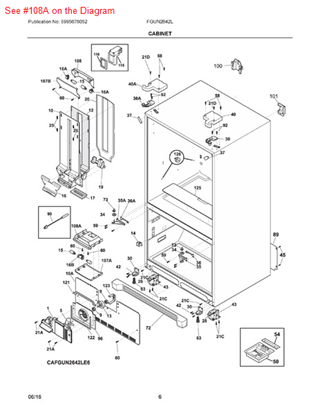 Picture of Frigidaire COVER-WIRING - Part# 241971801