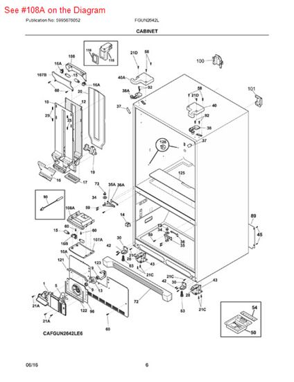 Picture of Frigidaire COVER-WIRING - Part# 241971801