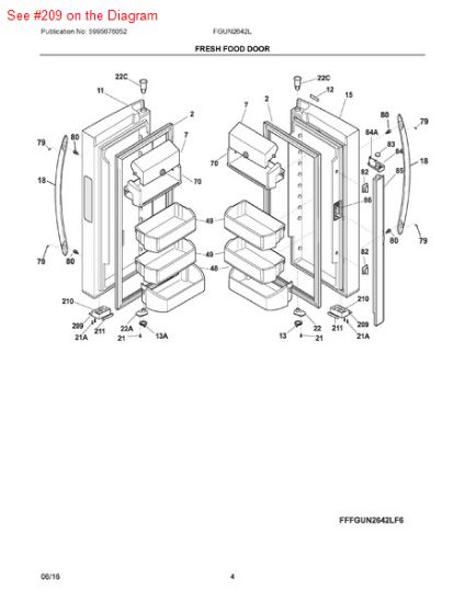 Picture of Frigidaire HOUSING - Part# 242021001