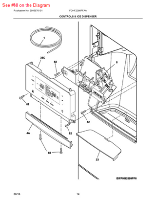 Picture of Frigidaire HARNESS - Part# 242040804