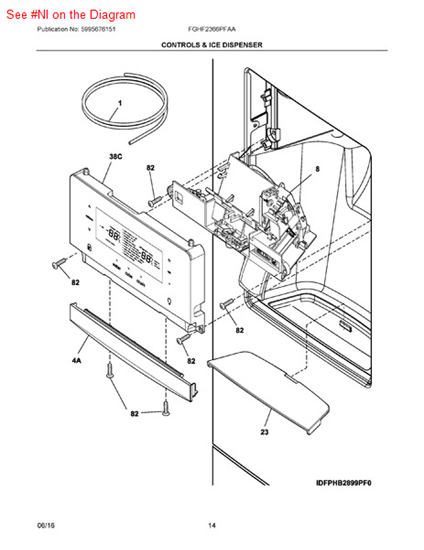 Picture of Frigidaire HARNESS - Part# 242040804