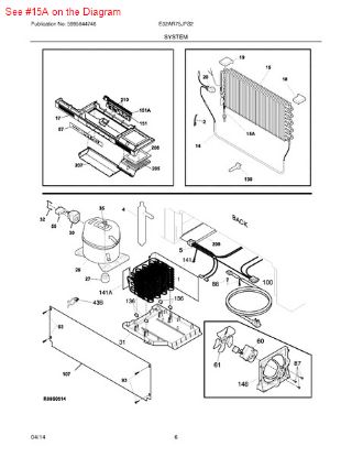 Picture of Frigidaire HEAT EXCHANGER - Part# 297319400
