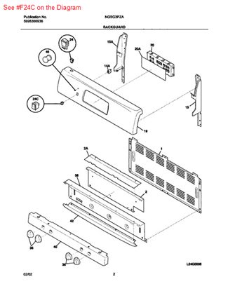 Picture of Frigidaire P1-SWITCH-SPEED BAKE - Part# 316114000