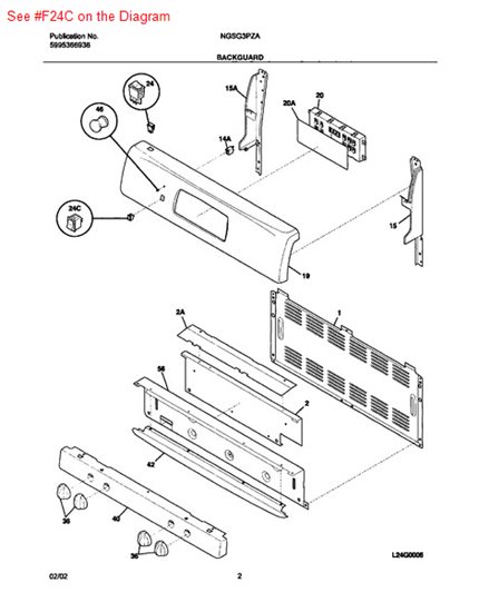 Picture of Frigidaire P1-SWITCH-SPEED BAKE - Part# 316114000
