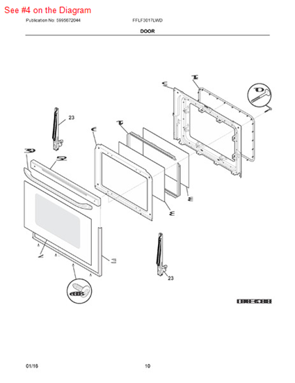 Picture of Frigidaire GLASS - Part# 316202818