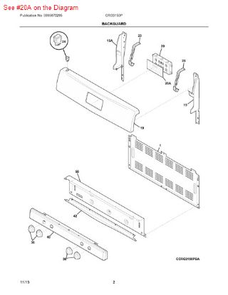 Picture of Frigidaire Electrolux Kelvinator Westinghouse Tappan O'keefe and Merritt Sears Kenmore Stove Range Oven CONTROL BOARD OVERLAY - Part# 316220701