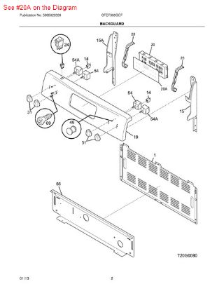 Picture of Frigidaire OVERLAY - Part# 316419103