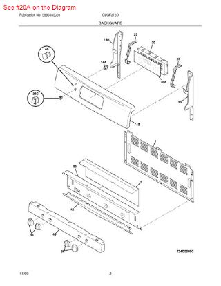 Picture of Frigidaire OVERLAY - Part# 316419301