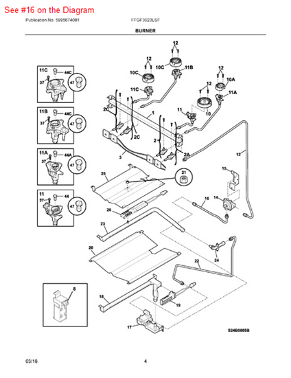 Picture of Frigidaire TUBE-VALVE TO RGLTR - Part# 316431000