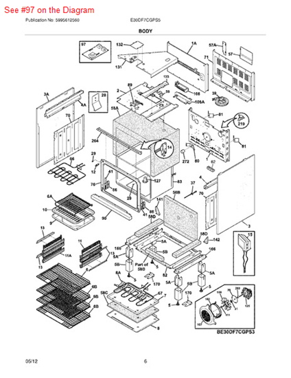 Picture of Frigidaire BOARD - Part# 316455704