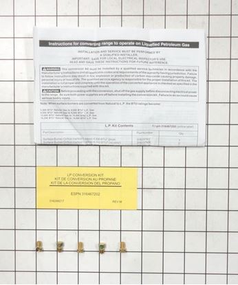 Picture of Frigidaire LP CONVERSION KIT - Part# 316467202