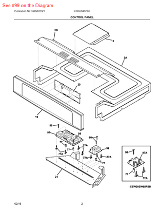 Picture of Frigidaire BOARD - Part# 316519205
