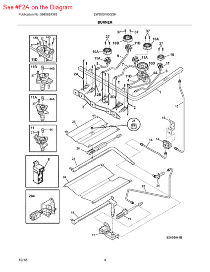 Picture of Frigidaire VALVE - Part# 316520701