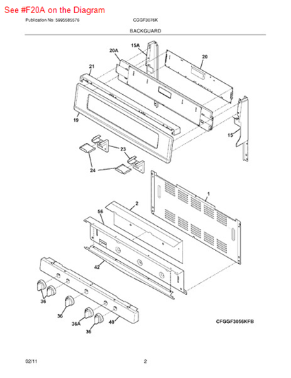 Picture of Frigidaire MEMBRANE - Part# 316549116