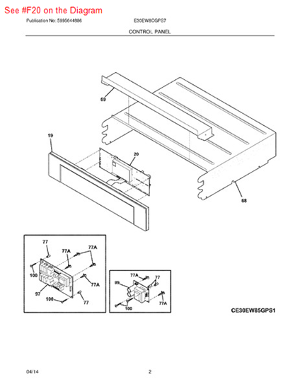 Picture of Frigidaire CONTROL-ELECTRICAL - Part# 316576631