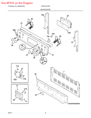 Picture of Frigidaire BOARD - Part# 316578323
