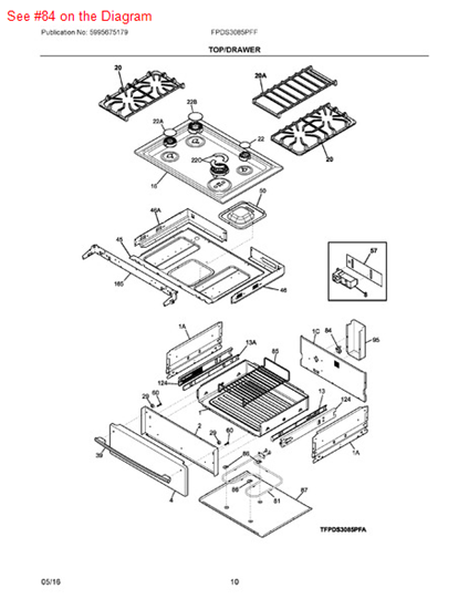 Picture of Frigidaire THERMOSTAT - Part# 318005108