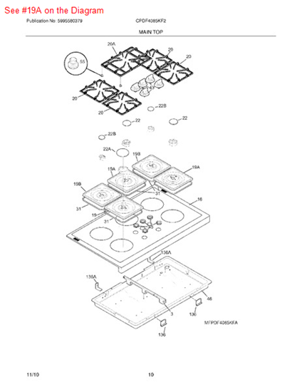 Picture of Frigidaire PAN - Part# 318168114