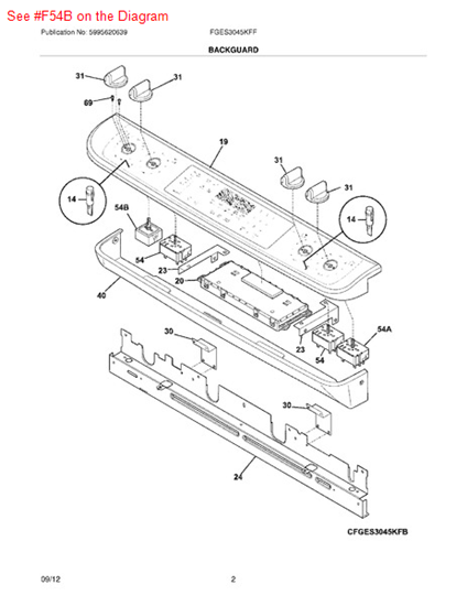 Picture of Frigidaire SWITCH - Part# 318191024