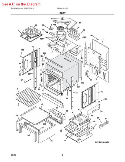 Picture of Frigidaire SENSOR - Part# 318562500