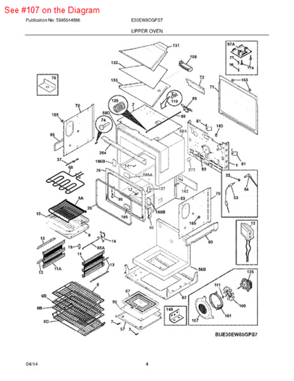 Picture of Frigidaire COVER - Part# 318906601