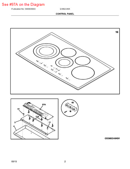 Picture of Frigidaire BOARD - Part# 318939702