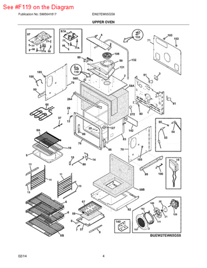 Picture of Frigidaire THERMAL CUTOFF - Part# 318944000