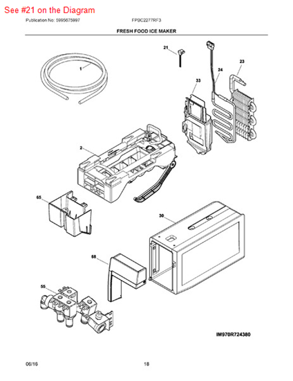 Picture of Frigidaire THERMOSTAT - Part# 808113301