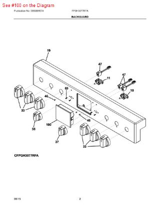 Picture of Frigidaire CONTROL ASSEMBLY - Part# 808751502