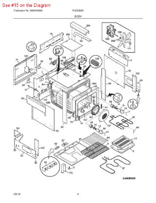 Picture of Frigidaire Appliance Light Bulb 40W 130V Standard Brass Base - Part# 5303013071