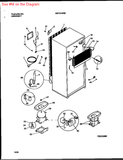 Picture of Frigidaire SPACER-TUBE - Part# 5303017691