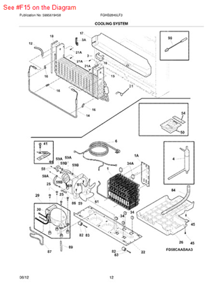 Picture of Frigidaire EVAPORATOR KIT - Part# 5303918406
