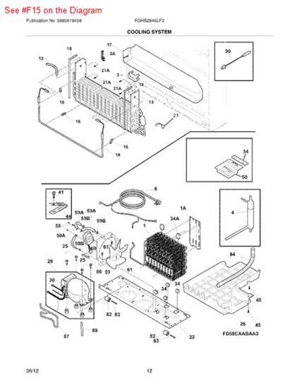 Picture of Frigidaire EVAPORATOR KIT - Part# 5303918406
