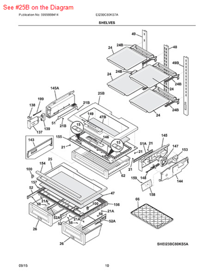 Picture of Frigidaire COVER-PAN - Part# 5303918487