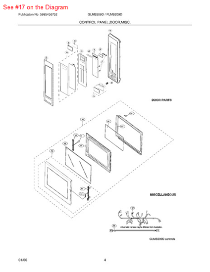 Picture of Frigidaire FRAME - Part# 5304440821