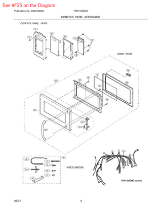 Picture of Frigidaire SWITCH - Part# 5304441868