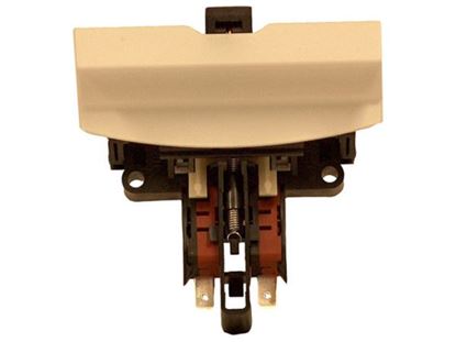 Picture of Frigidaire Electrolux Westinghouse Kelvinator Sears Kenmore Dishwasher Door Handle Latch Assembly, White Handle - Part# 5304442173