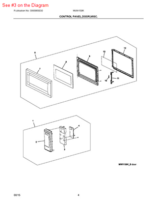 Picture of Frigidaire PANEL - Part# 5304464065