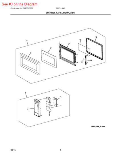 Picture of Frigidaire PANEL - Part# 5304464065