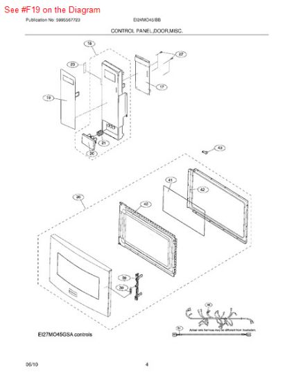 Picture of Frigidaire TOUCH CONTROL - Part# 5304464898