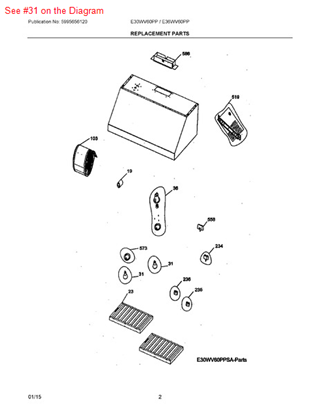 Picture of Frigidaire LAMP - Part# 5304466038