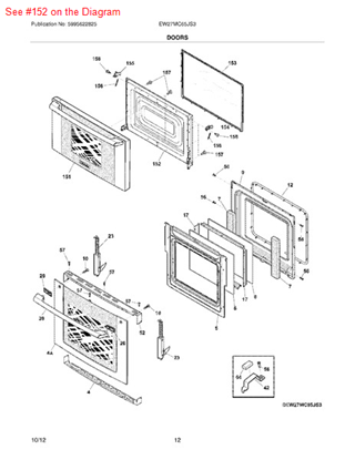 Picture of Frigidaire PANEL - Part# 5304470578