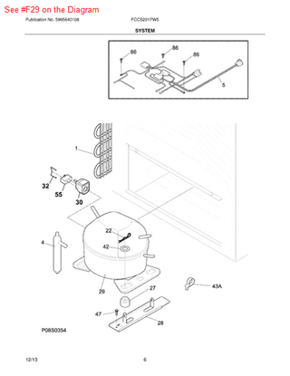Picture of Frigidaire COMPRESSOR KIT - Part# 5304475102