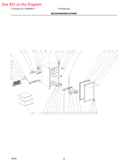 Picture of Frigidaire OVERLAY - Part# 5304479815
