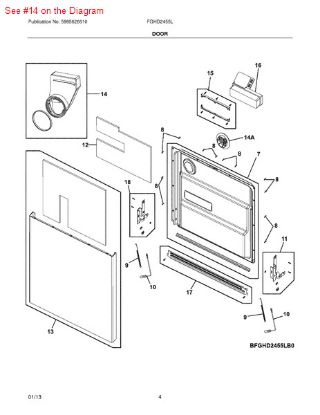 Picture of Frigidaire VENT ASSEMBLY - Part# 5304480726