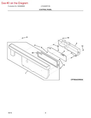 Picture of Frigidaire BOARD - Part# 5304502909